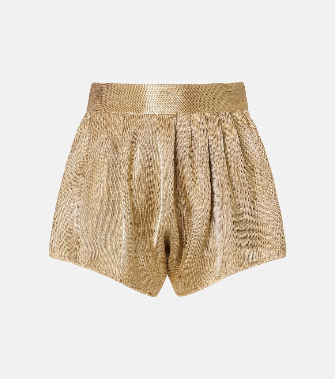Alaïa - High-rise mesh shorts