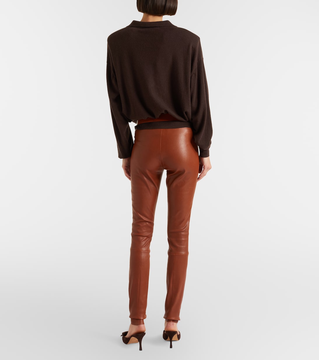 Stouls - Carolyn leather slim pants