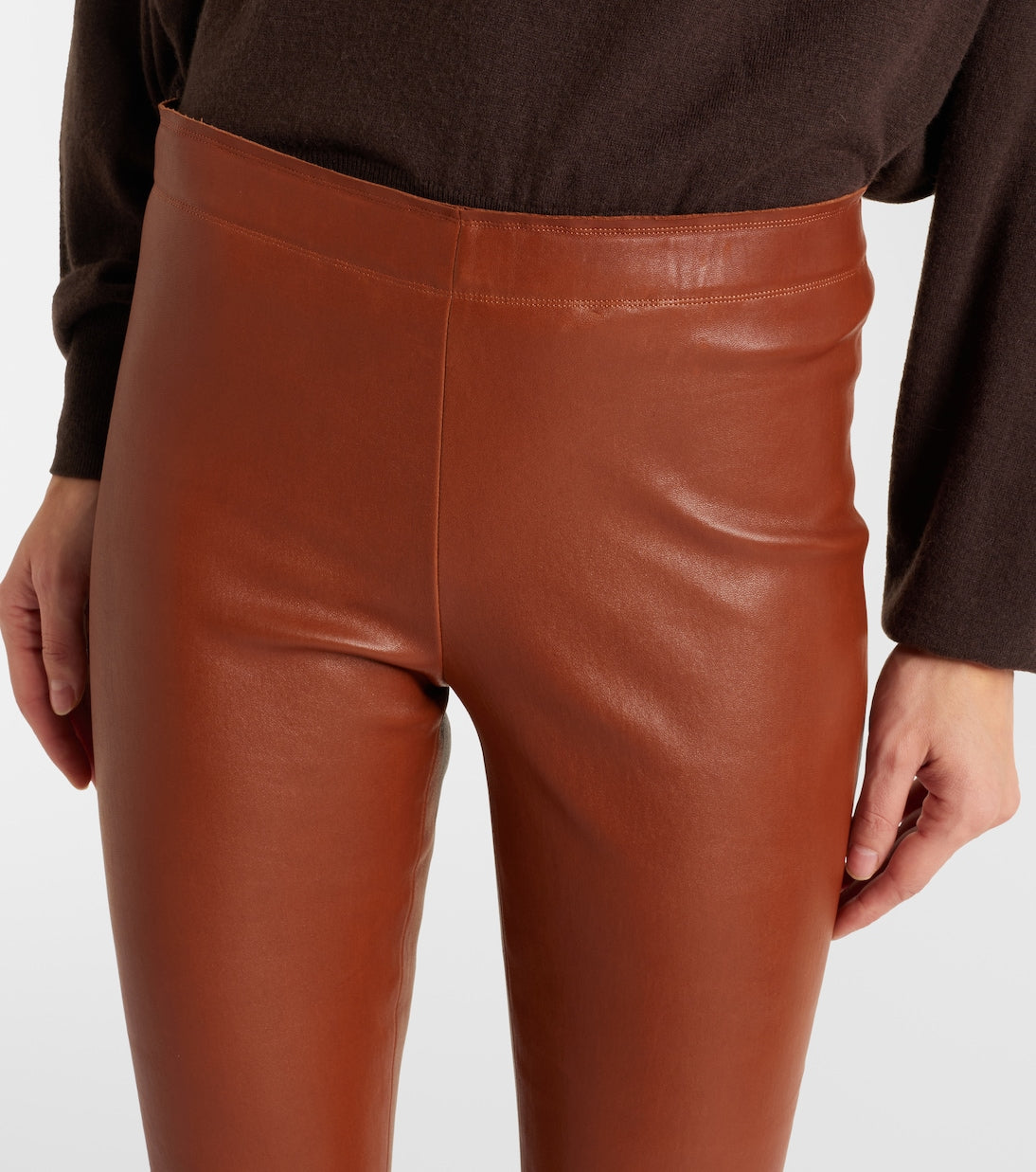Stouls - Carolyn leather slim pants