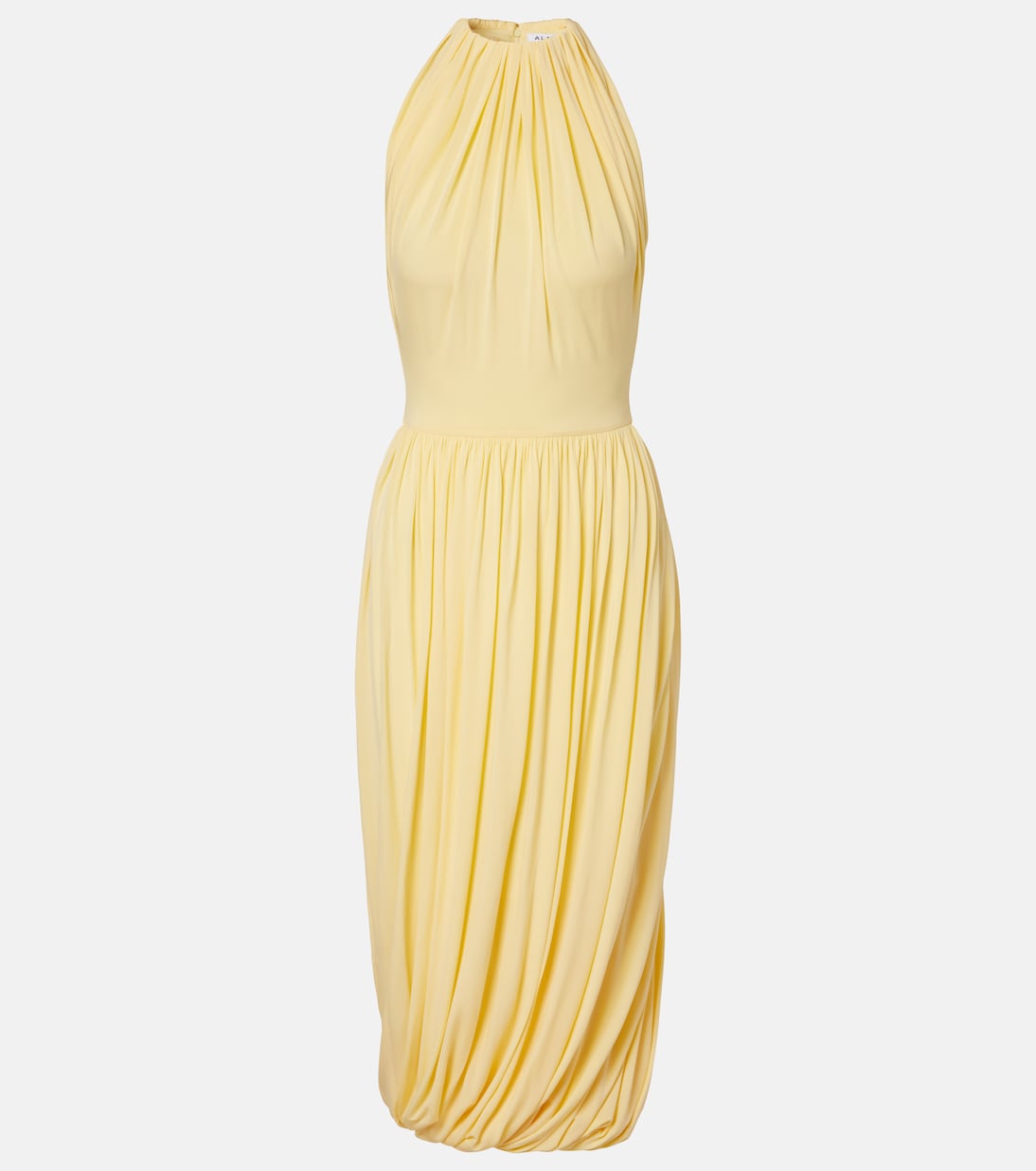Alaïa - Gathered jersey midi dress