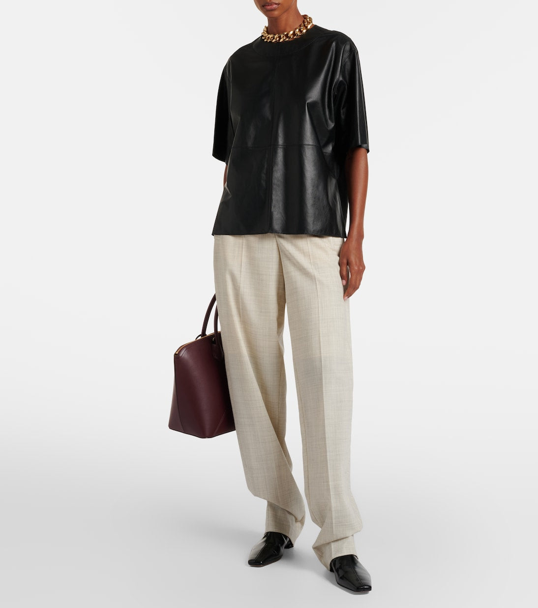 Joseph - Tanjic leather top