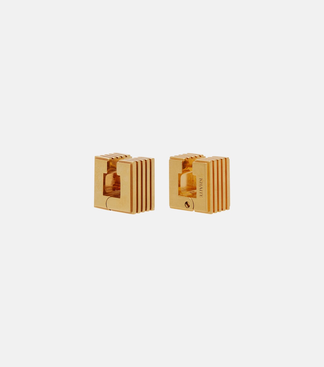 Khaite - Empire 18kt gold-plated earrings