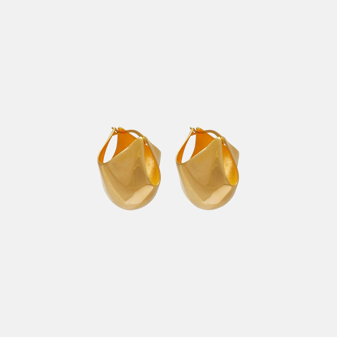 Khaite - Lotus 18kt gold-plated earrings