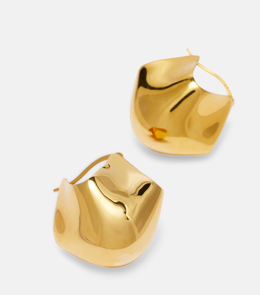 Khaite - Lotus 18kt gold-plated earrings