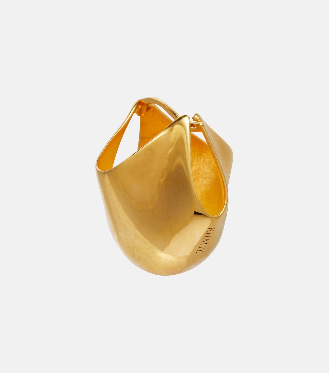 Khaite - Lotus 18kt gold-plated earrings