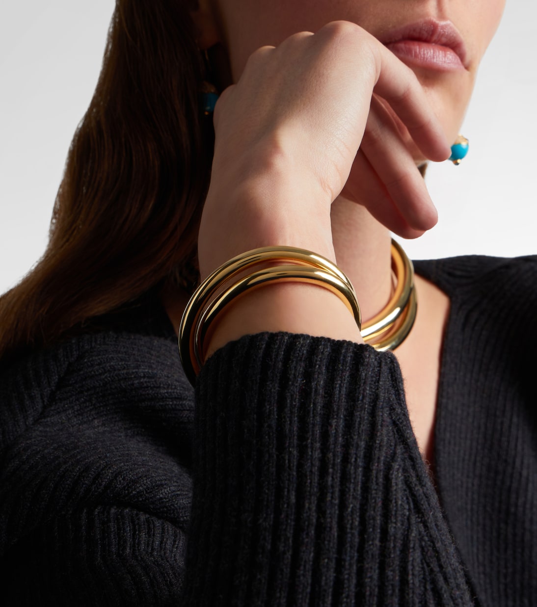 Engelbert - Infinity Loop Medium 18kt gold cuff bracelet