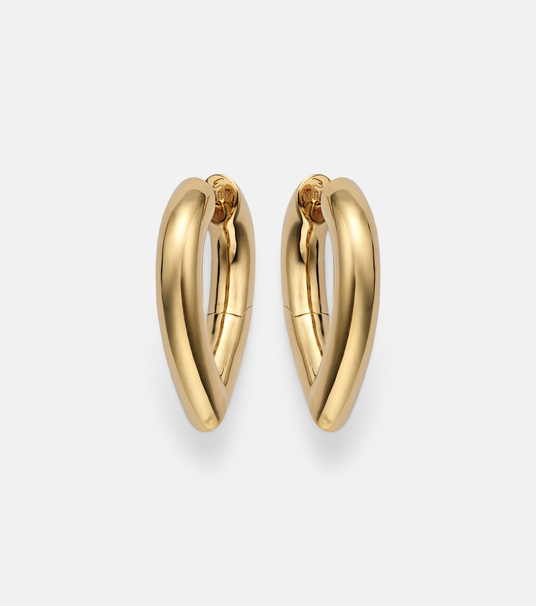 Engelbert - Drop Link Medium 18kt gold earrings