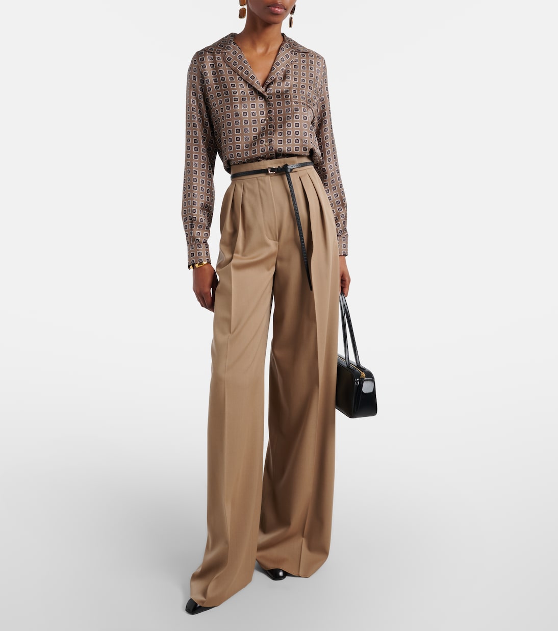 Max Mara - Quorum virgin wool wide-leg pants