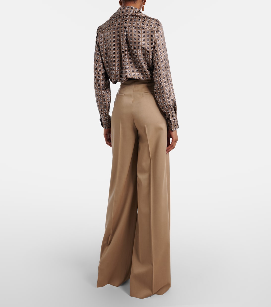Max Mara - Quorum virgin wool wide-leg pants