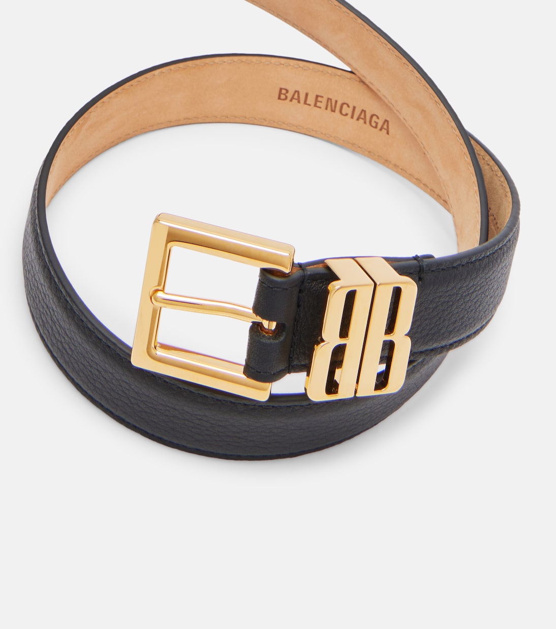 Balenciaga - BB leather belt