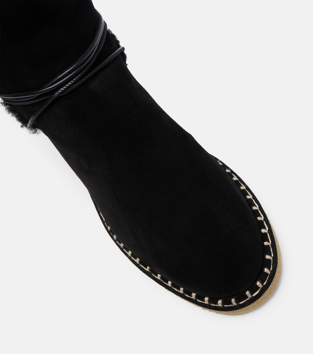 Aquazzura - Megeve shearling-trimmed suede ankle boots