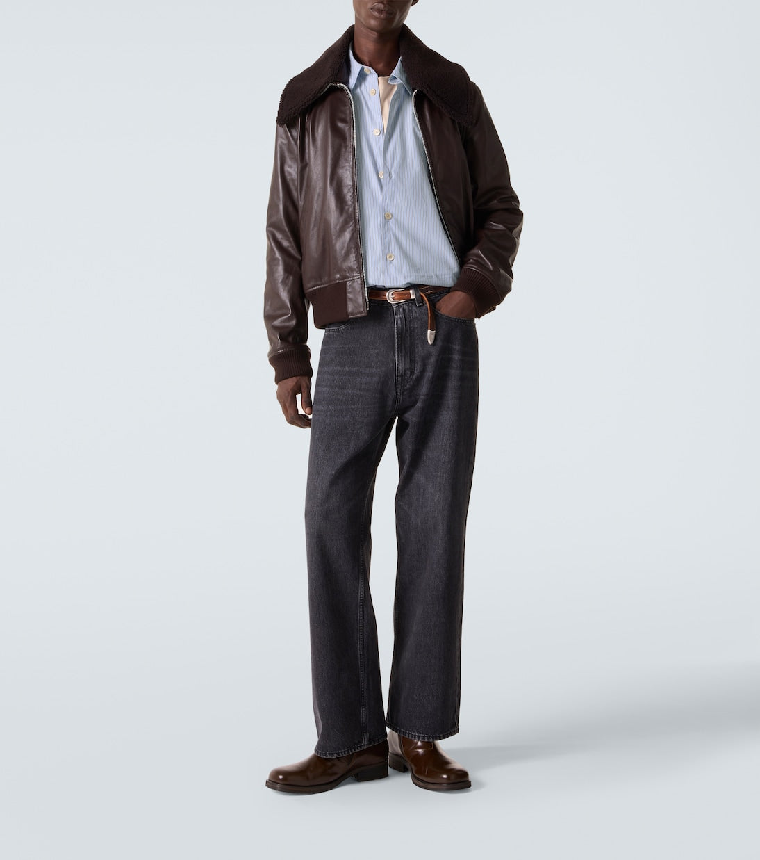 Our Legacy - Beyond striped cotton poplin shirt