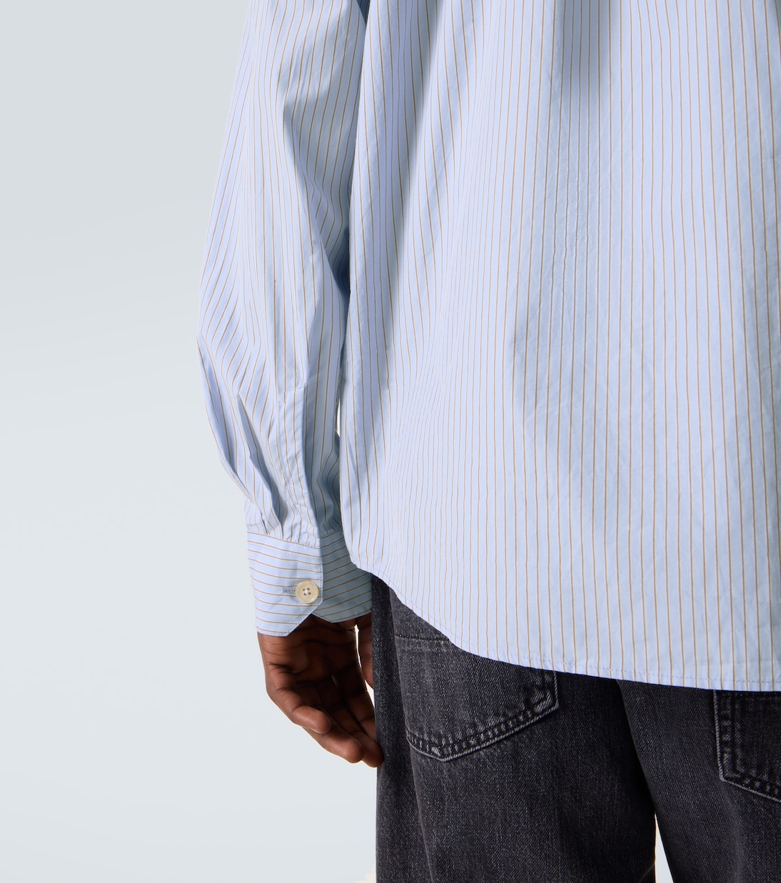 Our Legacy - Beyond striped cotton poplin shirt