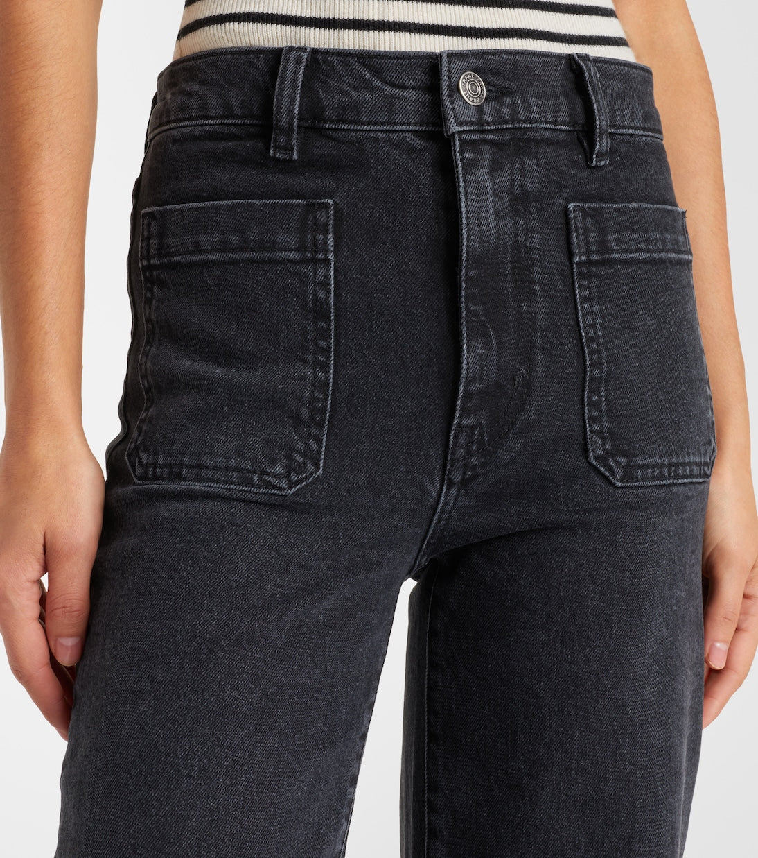 Frame - Arrow high-rise bootcut jeans