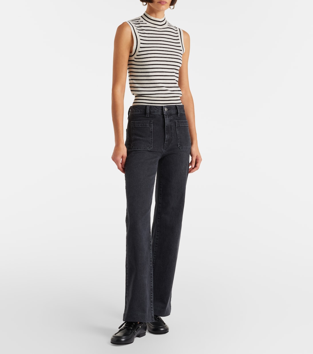 Frame - Arrow high-rise bootcut jeans