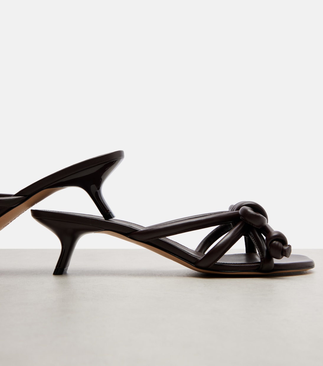 Loewe - Flamenco 45 leather mules