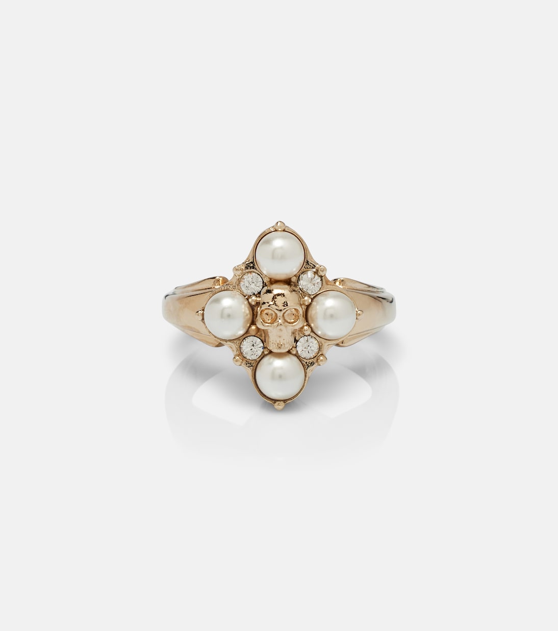 McQueen - Skull embellished ring