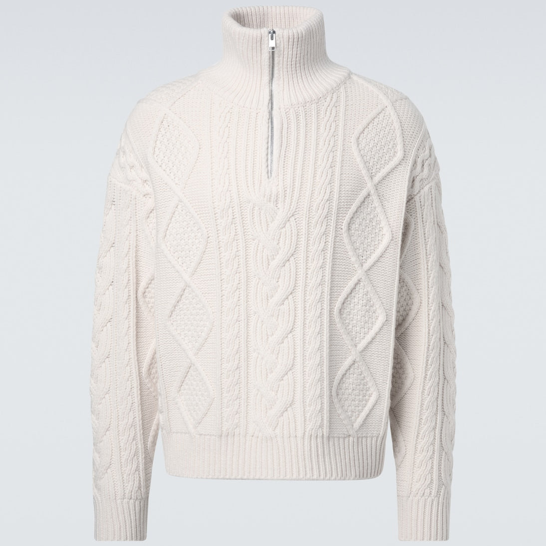 Frame - Cable-knit wool and cashmere sweater