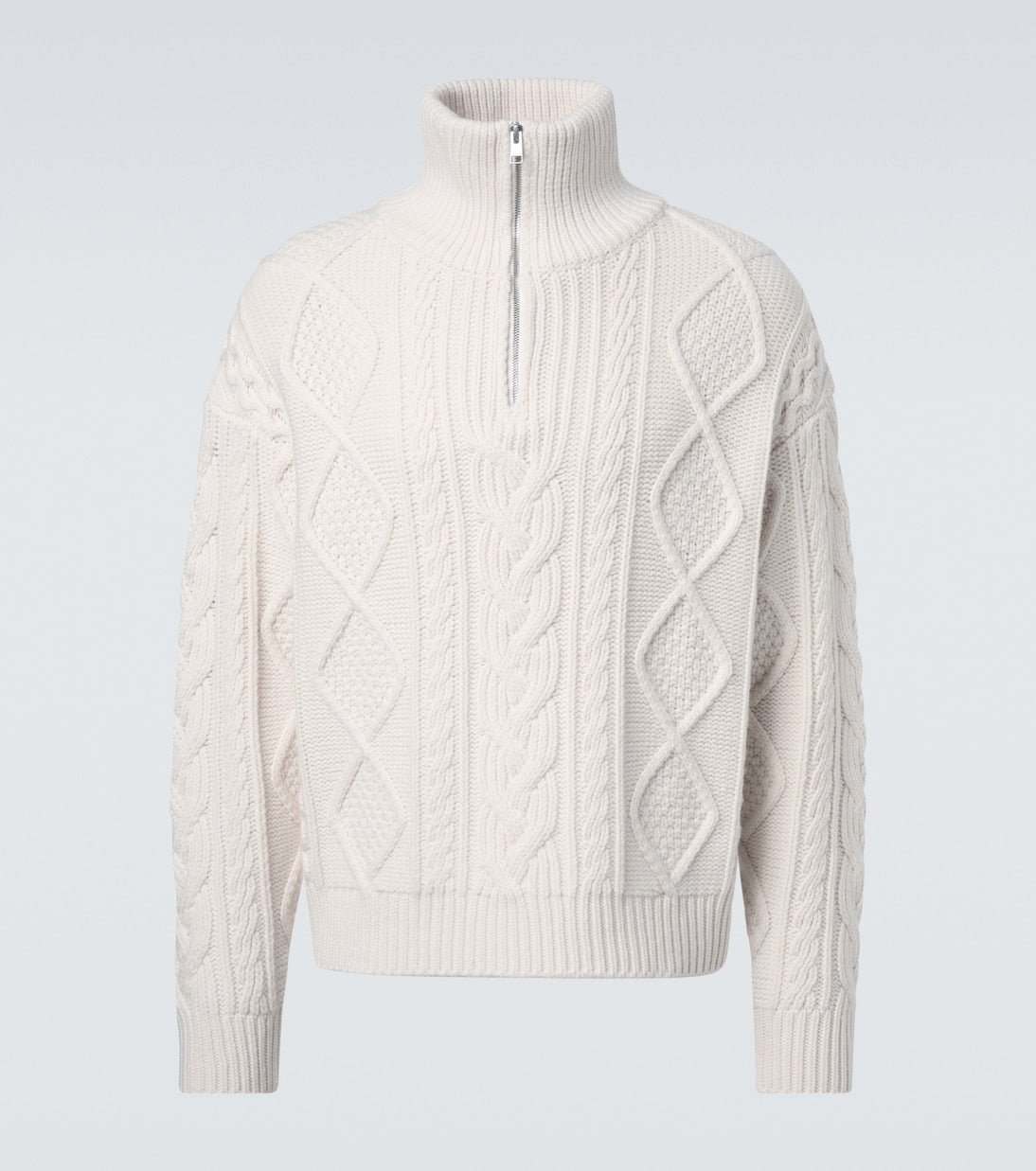 Frame - Cable-knit wool and cashmere sweater