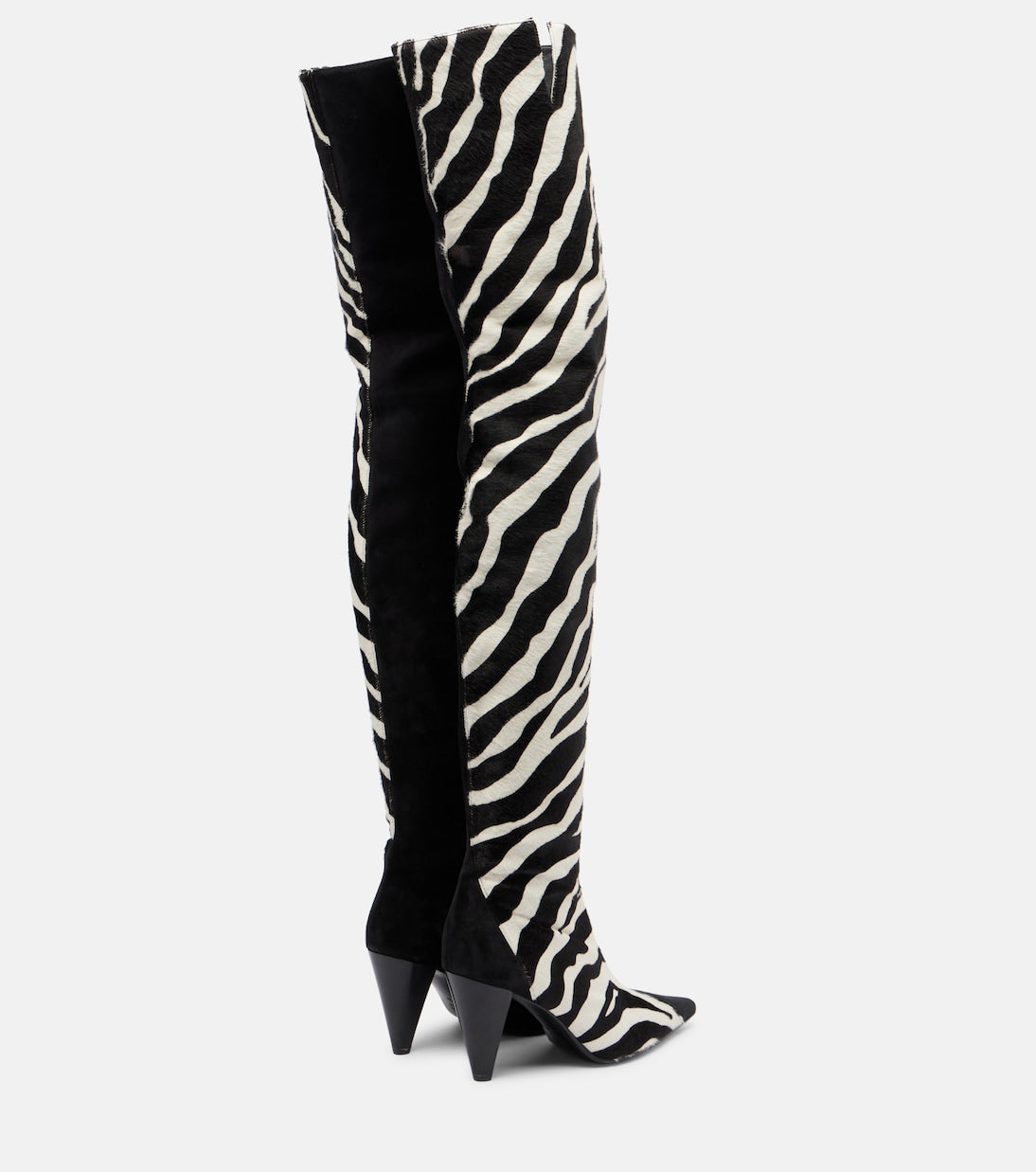 Khaite - Harvey 85 calf hair over-the-knee boots