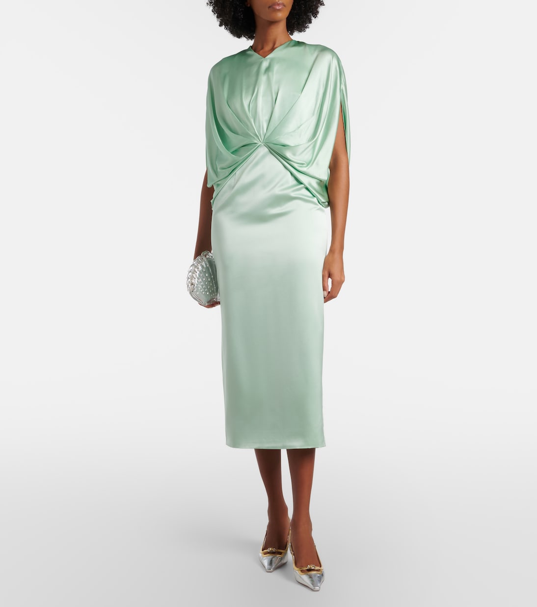 Roksanda - Tari gathered silk cocktail dress
