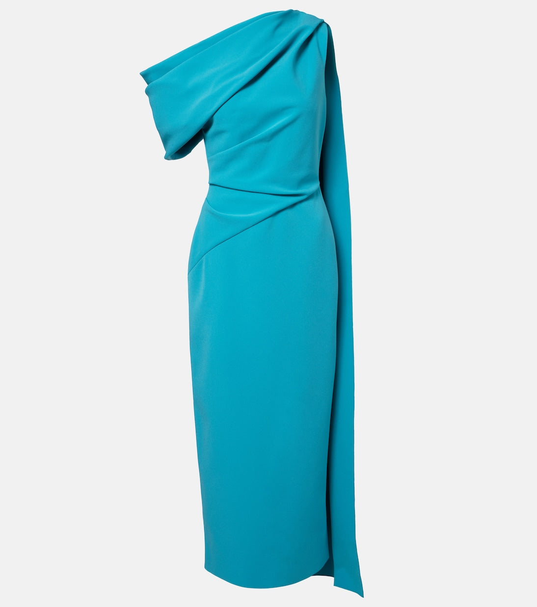 Roksanda - Maite caped crêpe midi dress