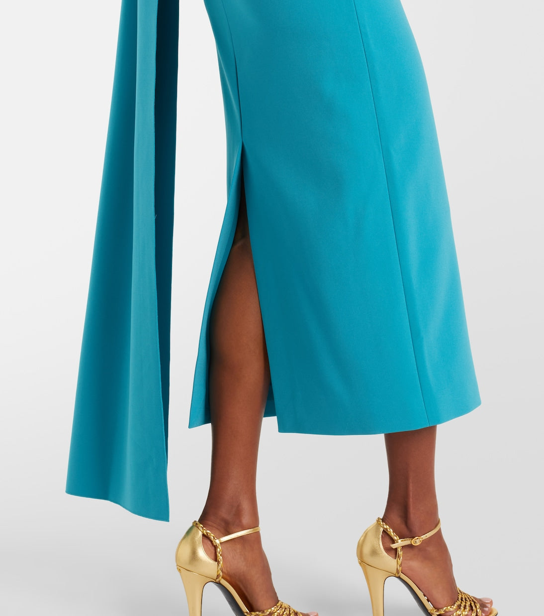 Roksanda - Maite caped crêpe midi dress