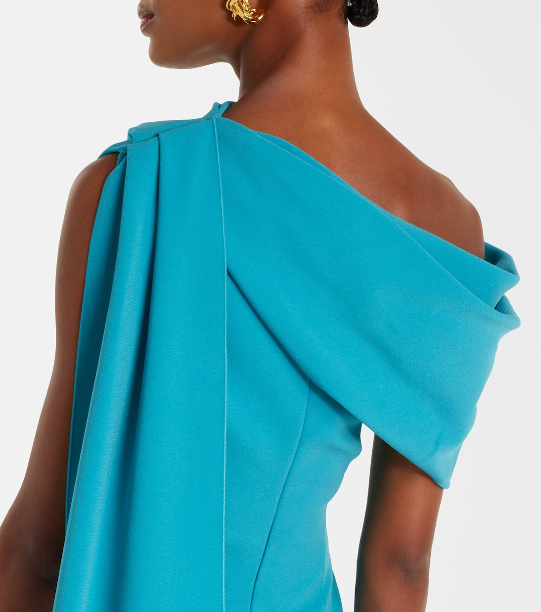 Roksanda - Maite caped crêpe midi dress