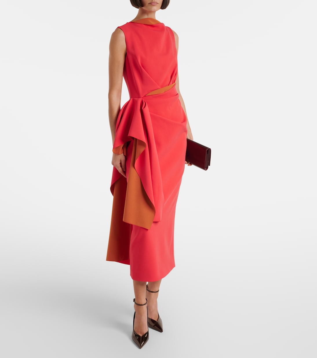 Roksanda - Calatrava crêpe midi dress