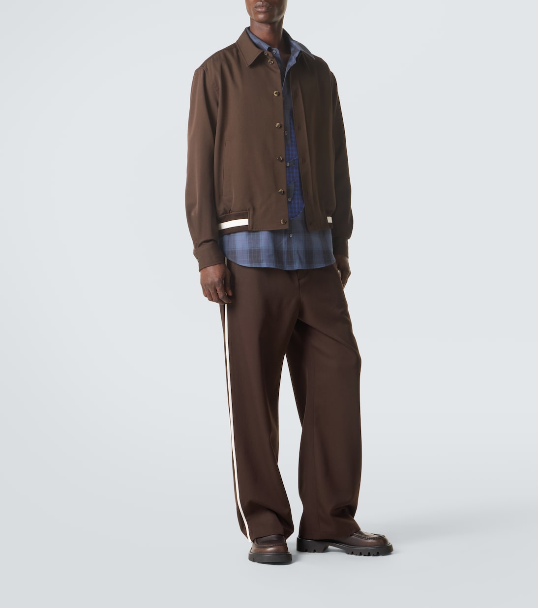 Loewe - Wool gabardine wide-leg pants