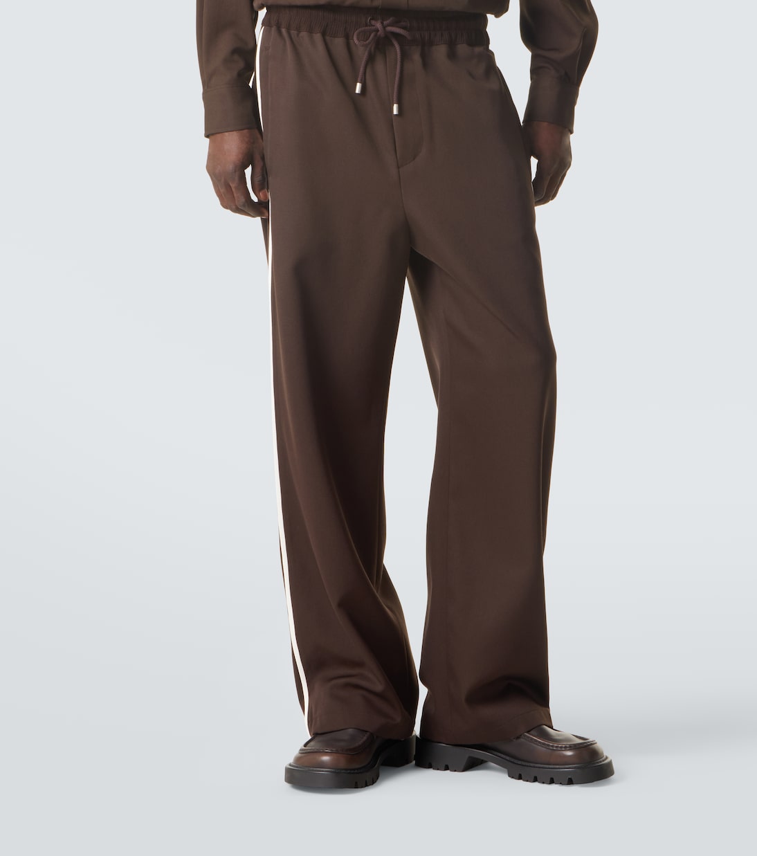 Loewe - Wool gabardine wide-leg pants