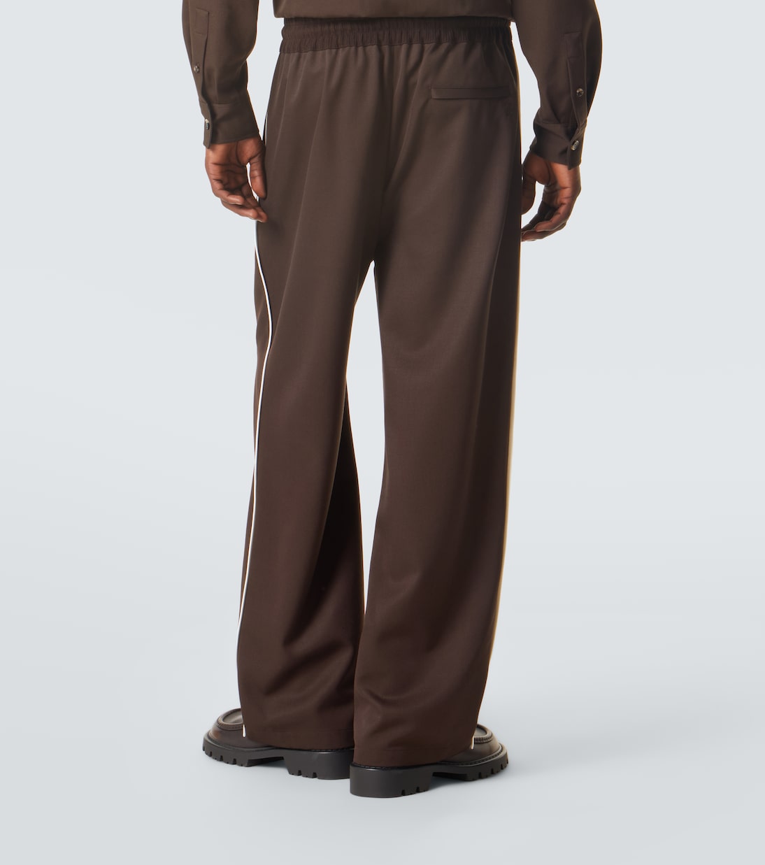 Loewe - Wool gabardine wide-leg pants