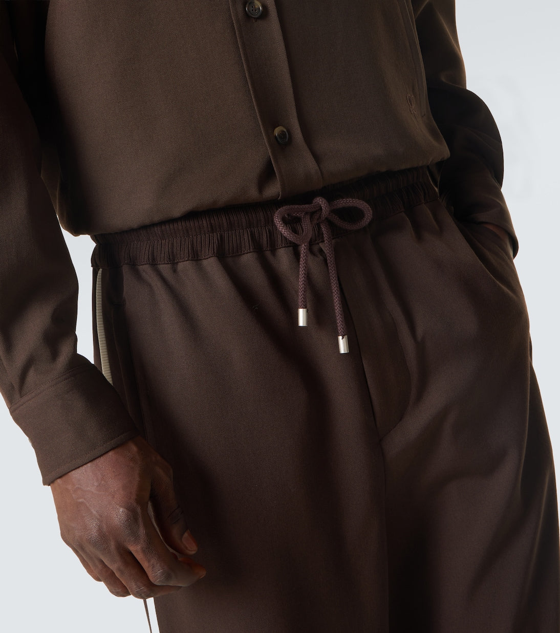 Loewe - Wool gabardine wide-leg pants