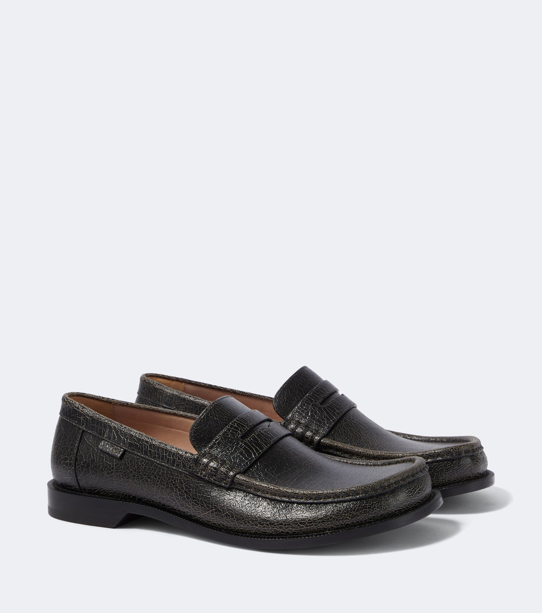 Loewe - Campo leather penny loafers