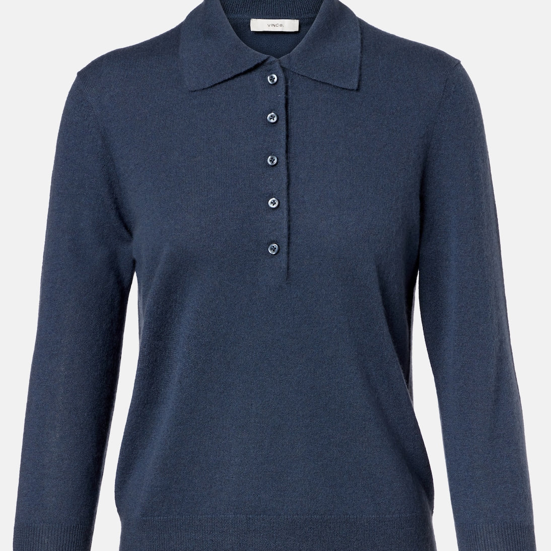 Vince - Cashmere and silk polo sweater