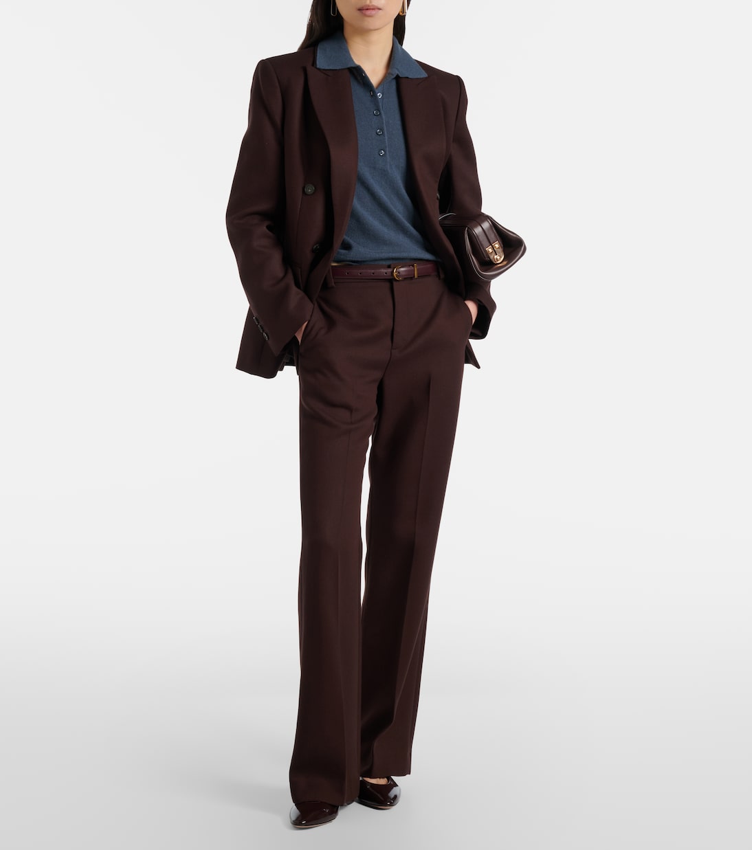 Vince - Cashmere and silk polo sweater