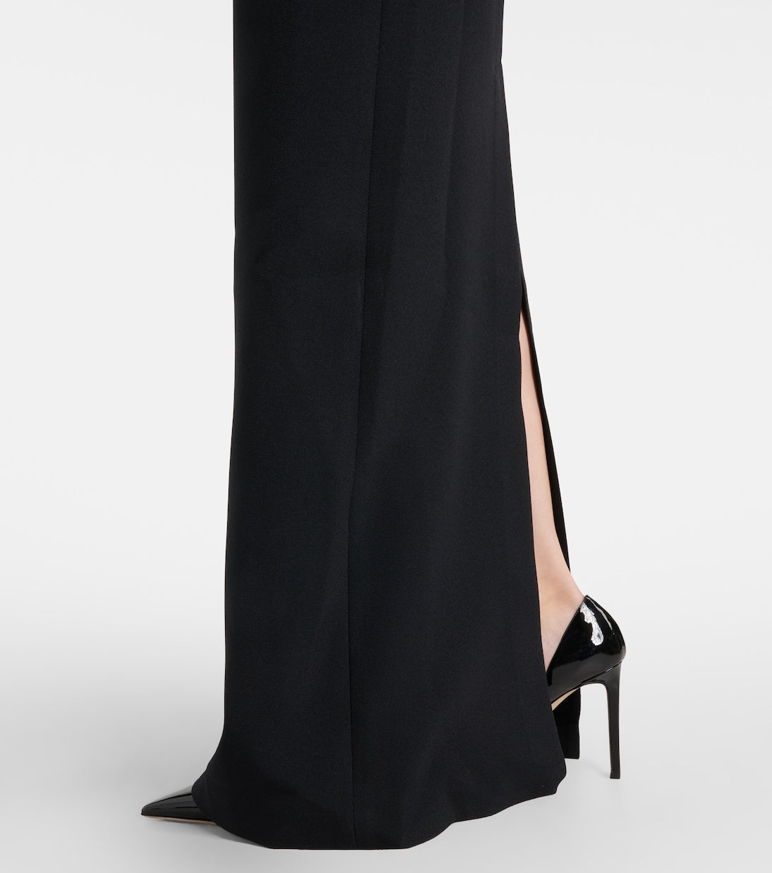 Safiyaa - Ryan crystal-embellished ruffled crêpe gown