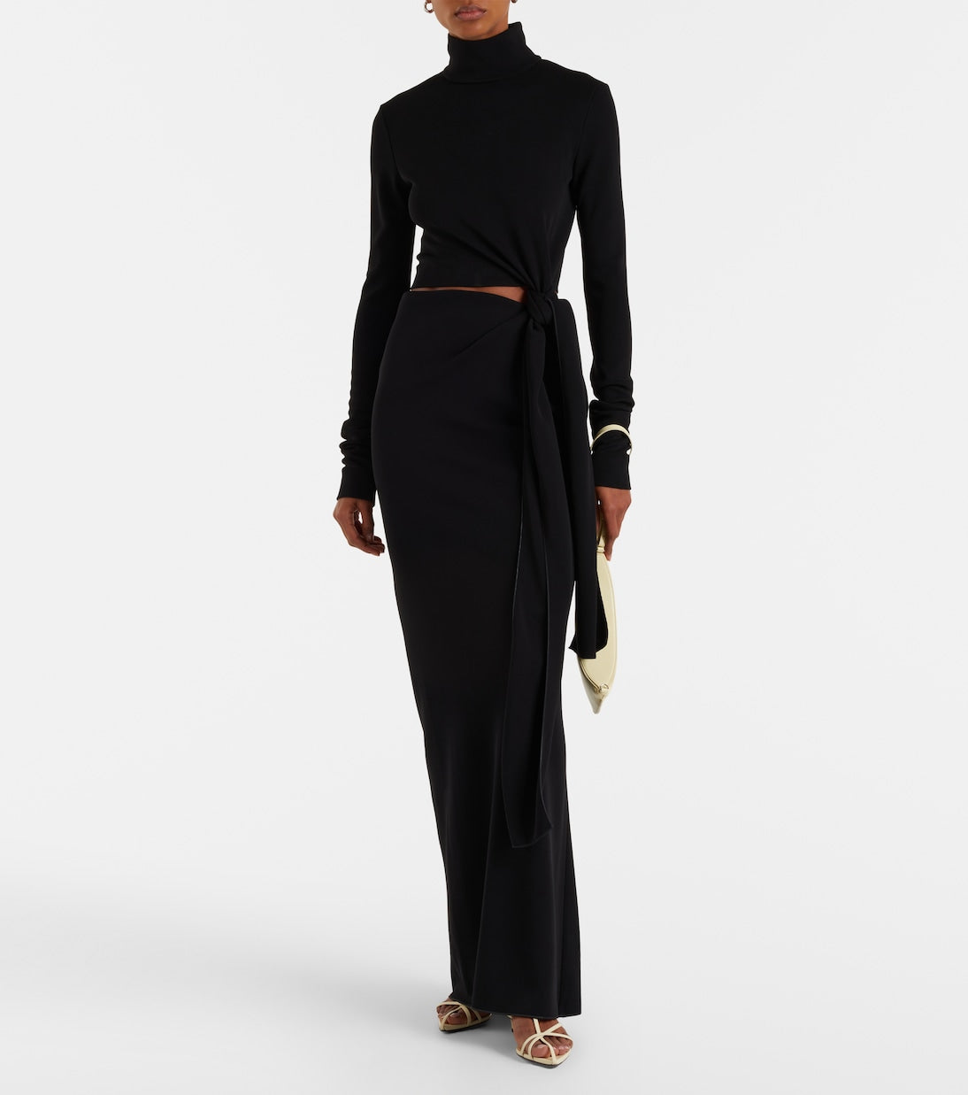 Sportmax - Cutout jersey maxi dress