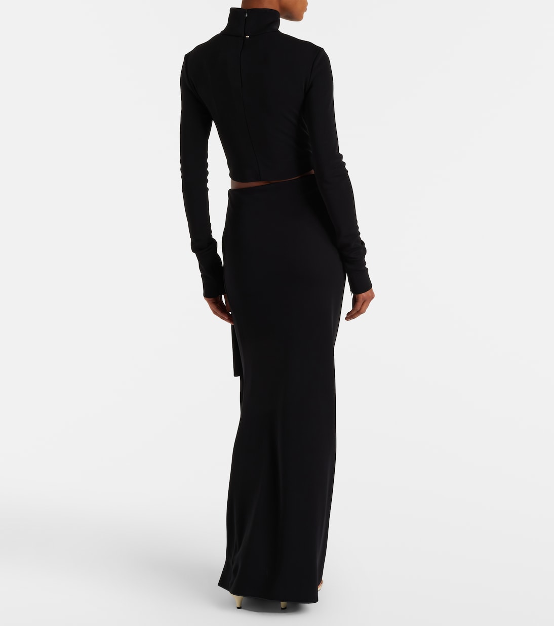 Sportmax - Cutout jersey maxi dress