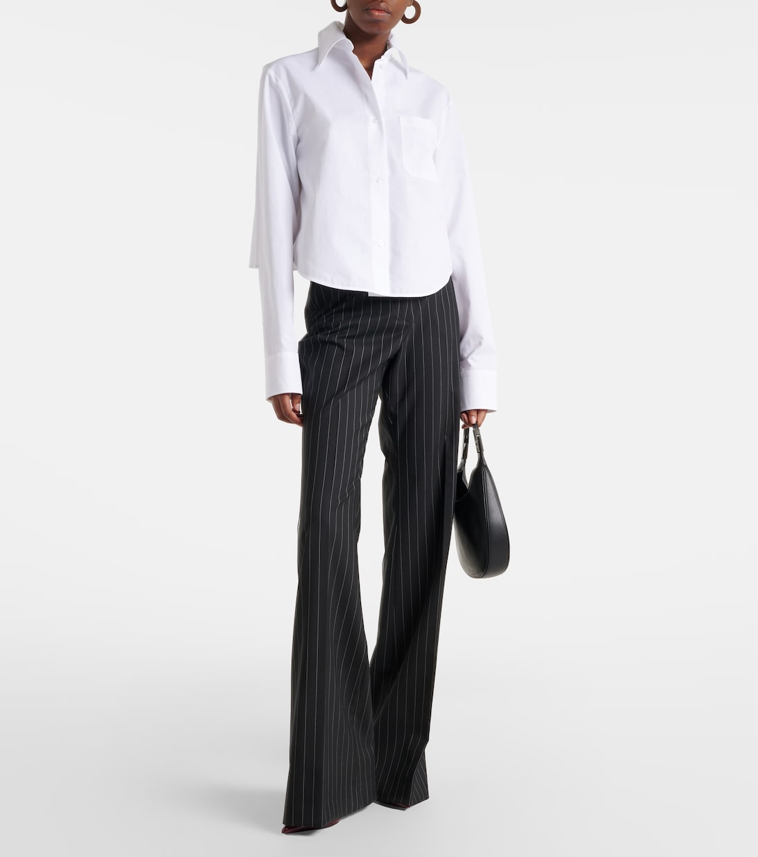 Sportmax - Ceppo cotton-blend poplin shirt