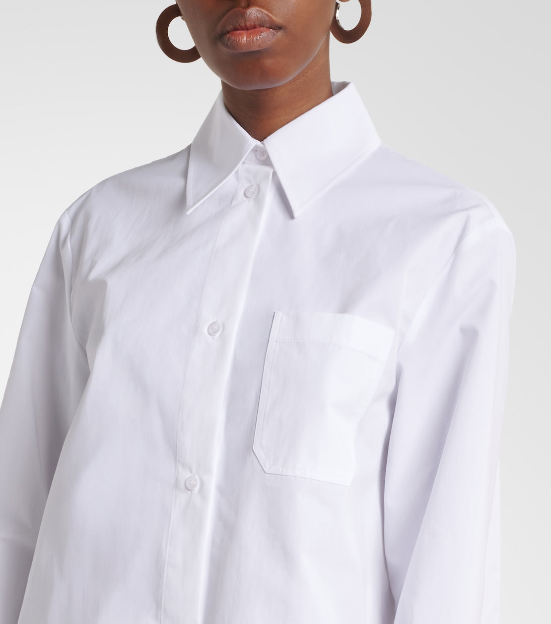 Sportmax - Ceppo cotton-blend poplin shirt