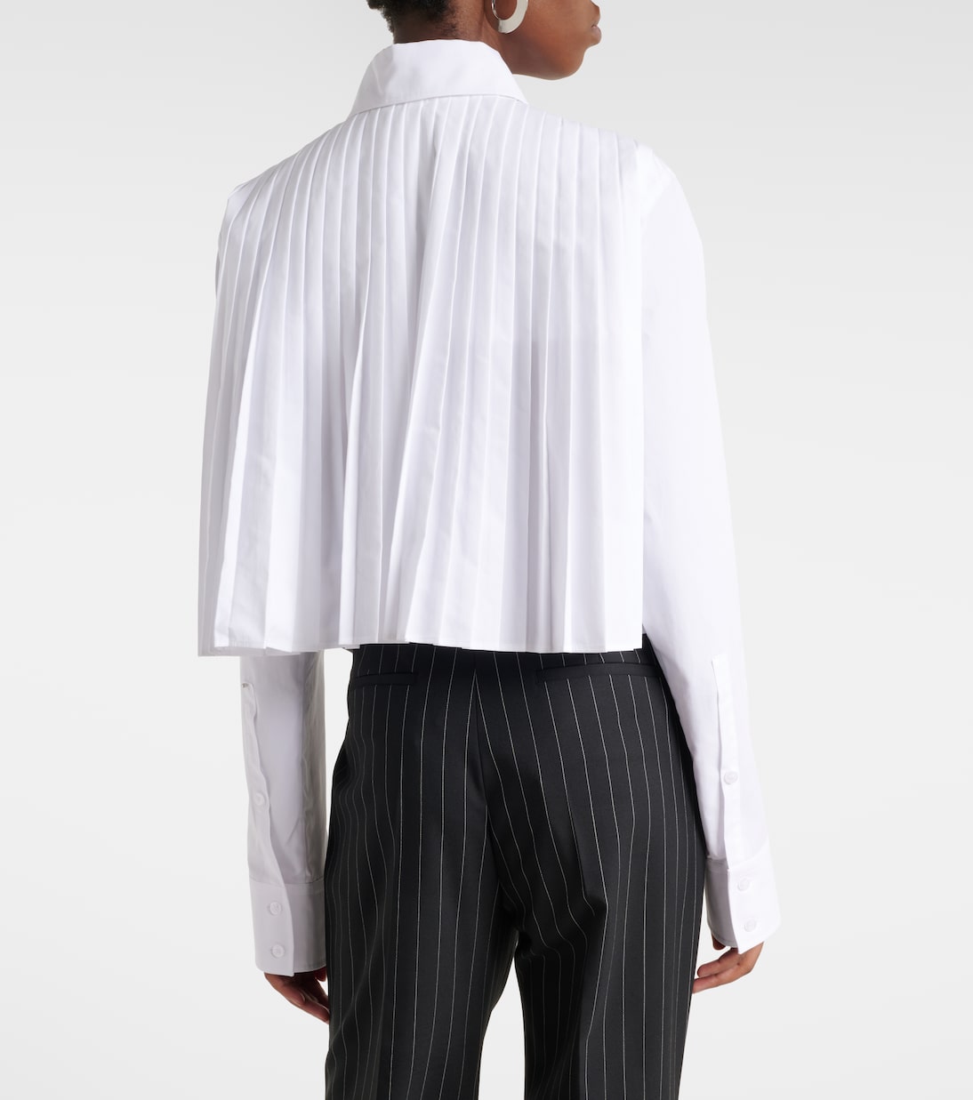 Sportmax - Ceppo cotton-blend poplin shirt