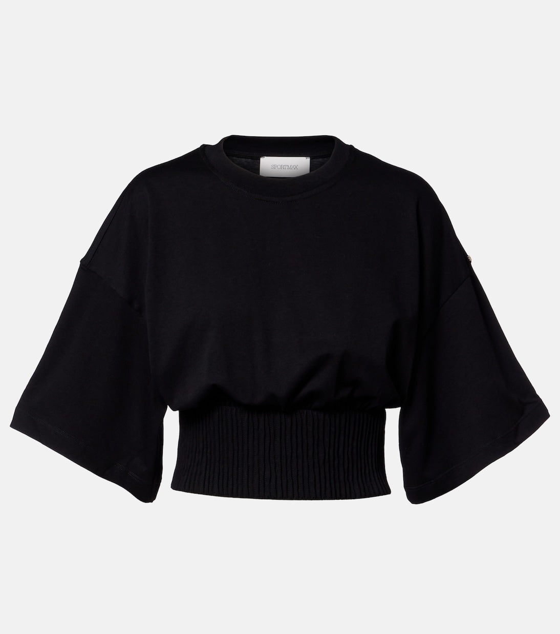 Sportmax - Fosco cotton jersey top