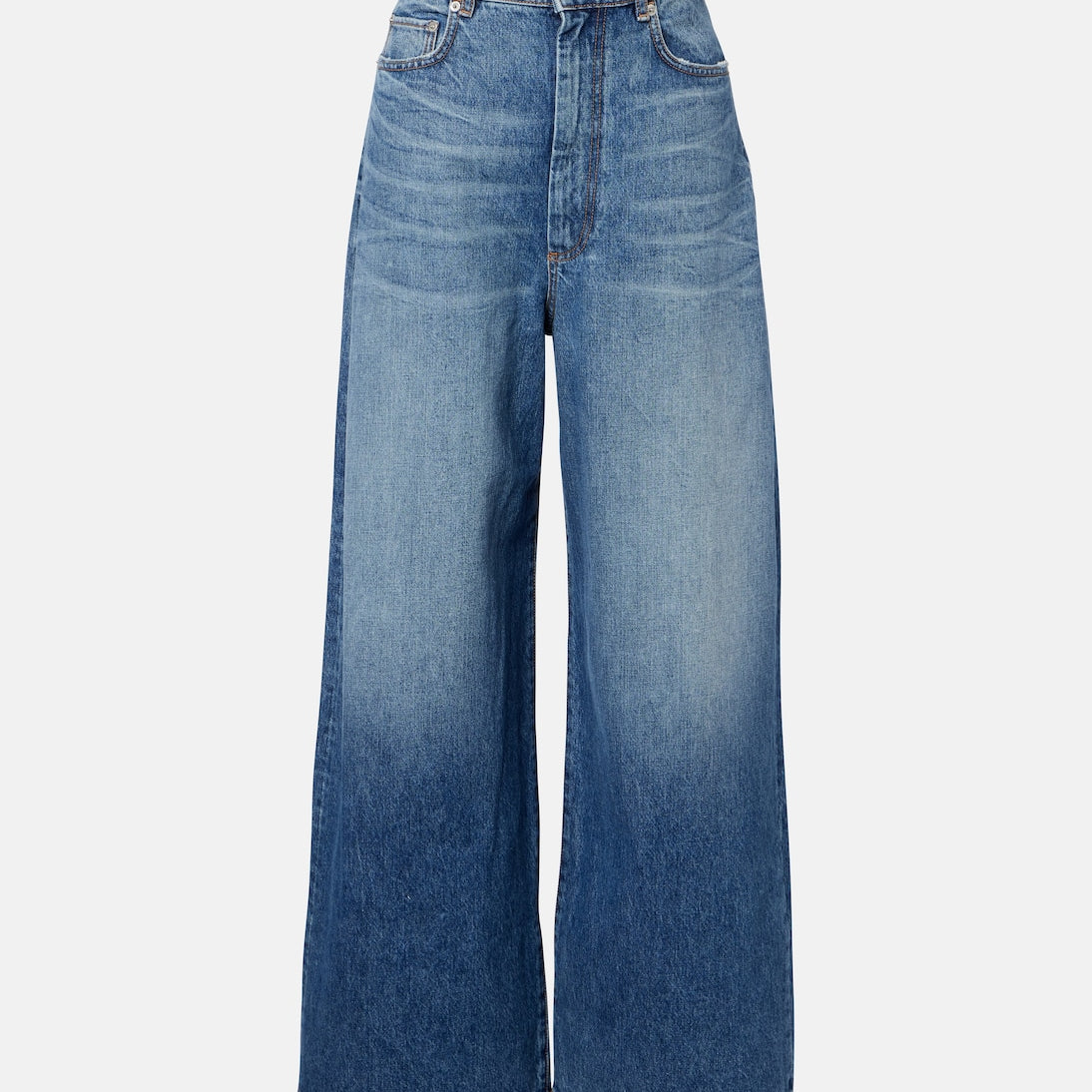 Sportmax - Dangri faded wide-leg jeans