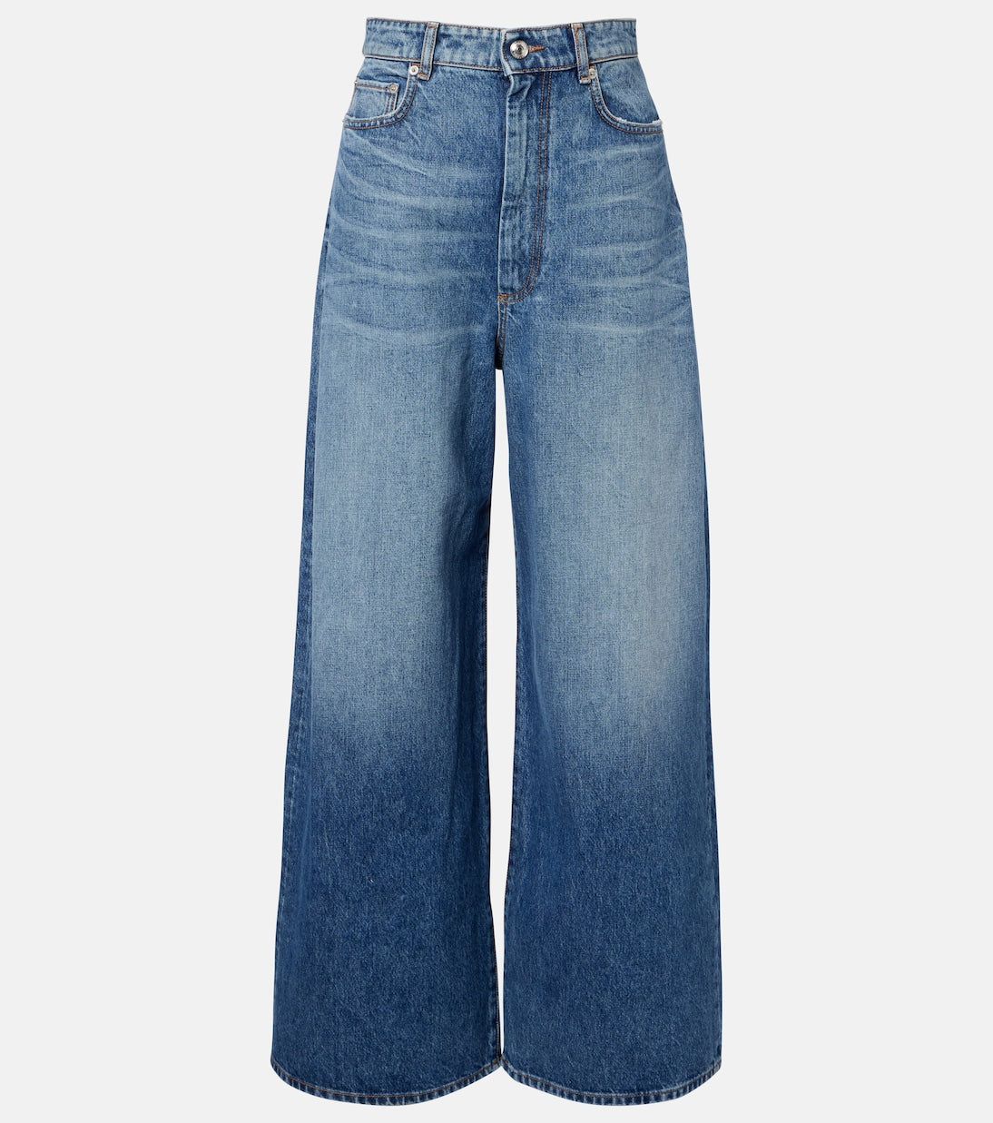 Sportmax - Dangri faded wide-leg jeans