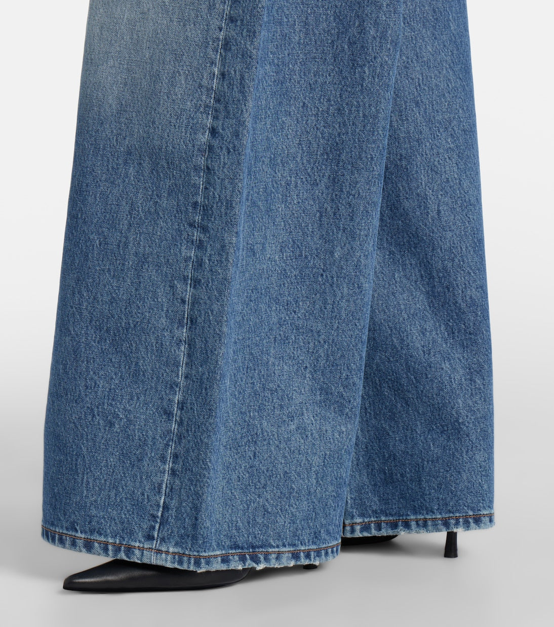 Sportmax - Dangri faded wide-leg jeans