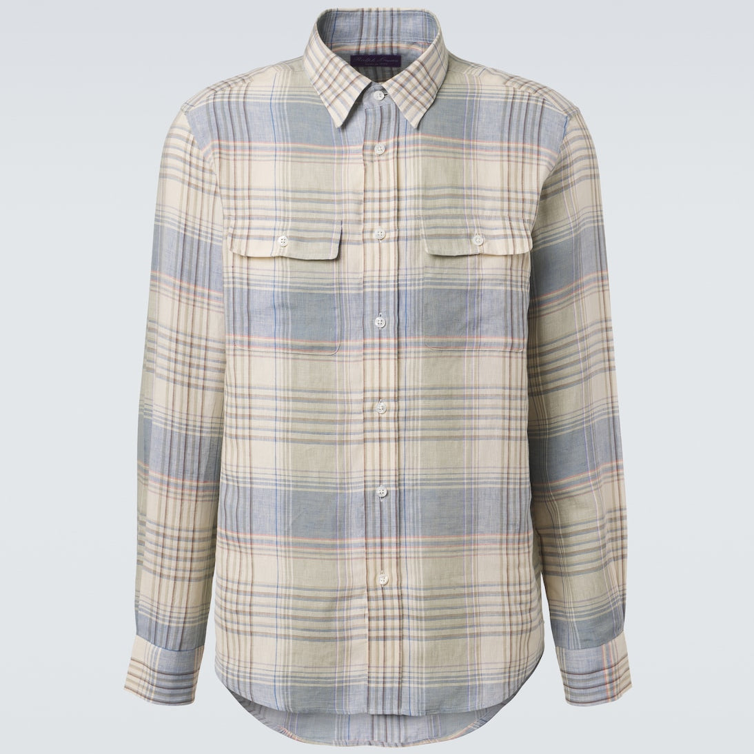 Ralph Lauren Purple Label - Plaid linen shirt
