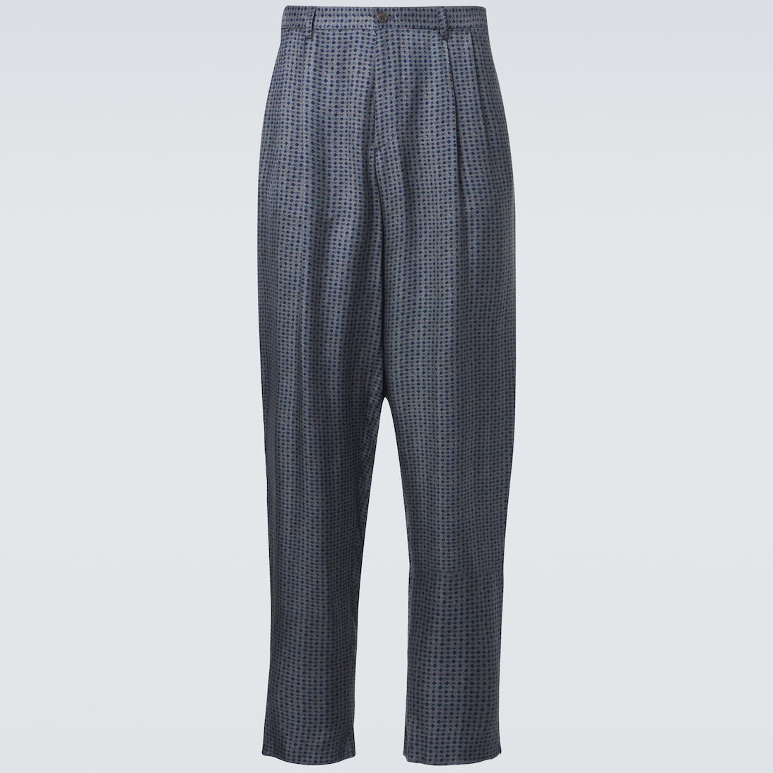 Giorgio Armani - Pleated printed tapered pants