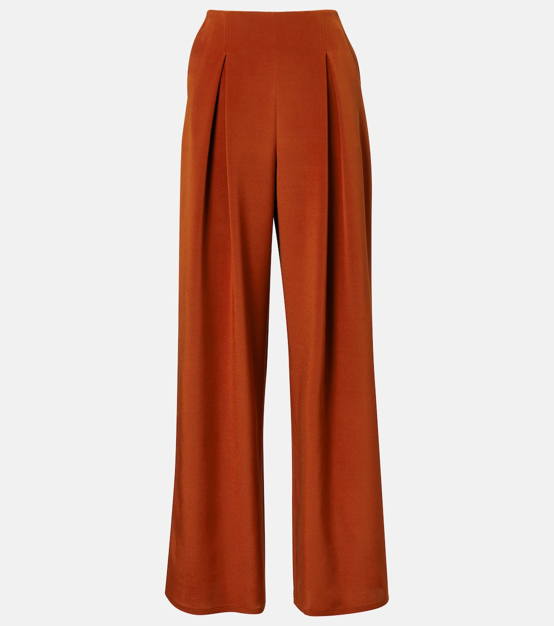 Max Mara - Palude silk-blend crêpe wide-leg pants