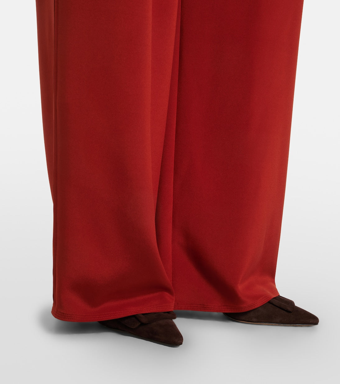 Max Mara - Palude silk-blend crêpe wide-leg pants